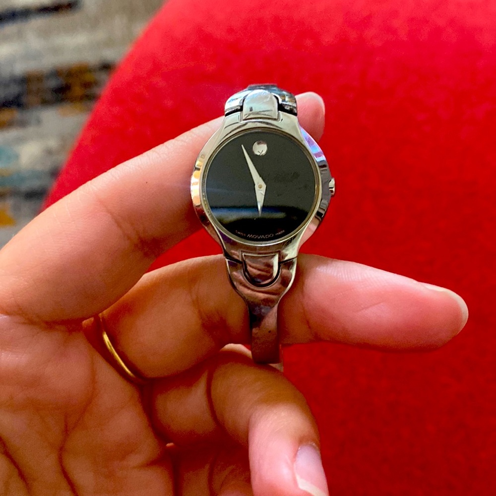 Movado Silver Watch